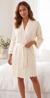 Angel Short Cotton Robe