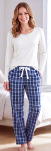 Conjunto de pijama a cuadros Comfort Zone
