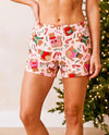 Gingerbread Cat Boxer Shorts (Unisex)