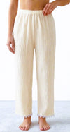 Pantalón de pijama arrugado