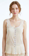 Unusual Babe Undercover Cotton Crinkle Tank Top