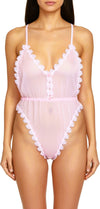 Unusual Babe Undercover Cotton Crinkle Thong Teddy