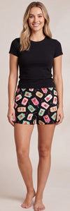 Christmas Cat Tags Cotton Boxer Shorts (Unisex)