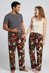 I Love My Dog PJ Bottoms - Black (Unisex)