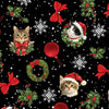 Holiday Cats Pajama Bottoms (Unisex)