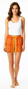 Playful Plaid Tank Top & Boxer Set