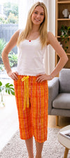 Playful Plaids Capri Pajama Bottom