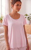 Simply Sweet Cotton Pajama Top - Elegant & Comfy