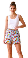 Cute Cupcakes Boxer Shorts - Blue