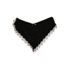 Elegant black crinkle cotton tap pant with lace trim for comfortable intimate apparel