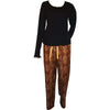 Kenya PJ Bottom and Black Tee Set featuring soft fabric and stylish design for comfortable sleepwear