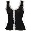 Unusual Babe Undercover Luxury Crinkle Tank Top with Elegant Lace Trim for Comfortable Intimate Apparel