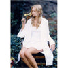 Luxury women's short cotton robe by Unusual Babe Undercover 